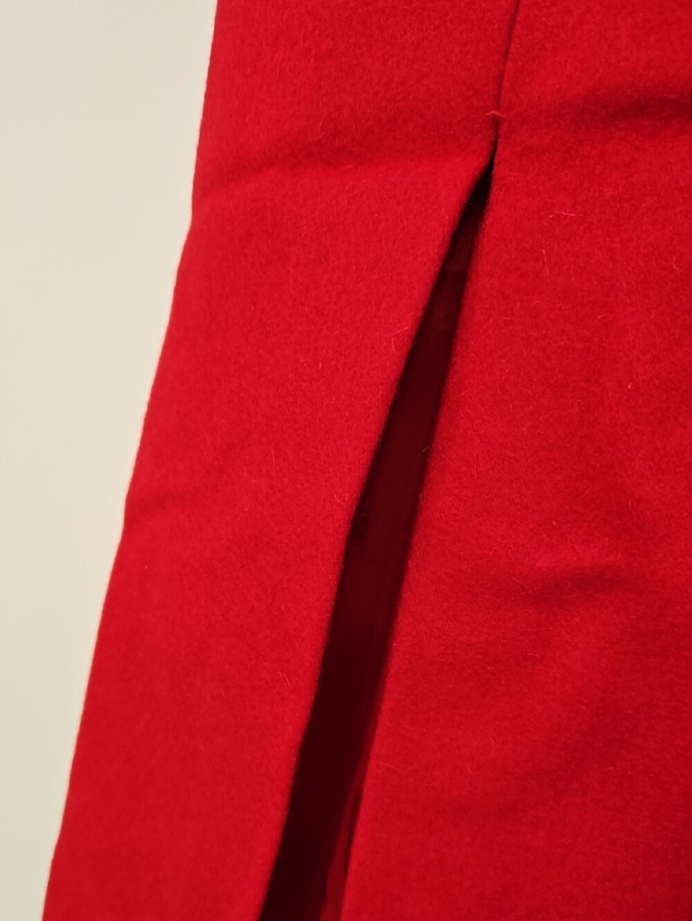 Red Women's Structured Ruffle-Front Jacket - Picture 3 of 9
